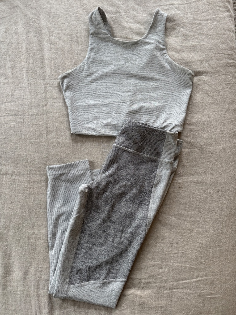 Outdoor Voices Leggings + Venus Crop Top Set | Two Pieces (Size S)